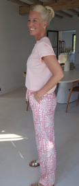 LA VIE EN ROSE cotton T-shirt baby pink