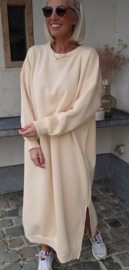 ROBYN maxi sweatshirt fleece dress vanilla