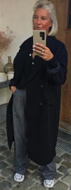 TRUDY maxi coat black