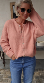 LIESJE cardigan salmon pink
