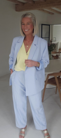 CECILIA suit pants pastel blue