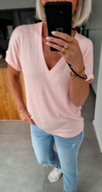 INA viscose tee soft pink