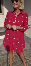 DAISIE tetra dress burgundy
