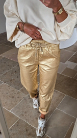 ROMEE drawstring pants gold