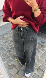 MARLIN extra wide leg jeans anthracite