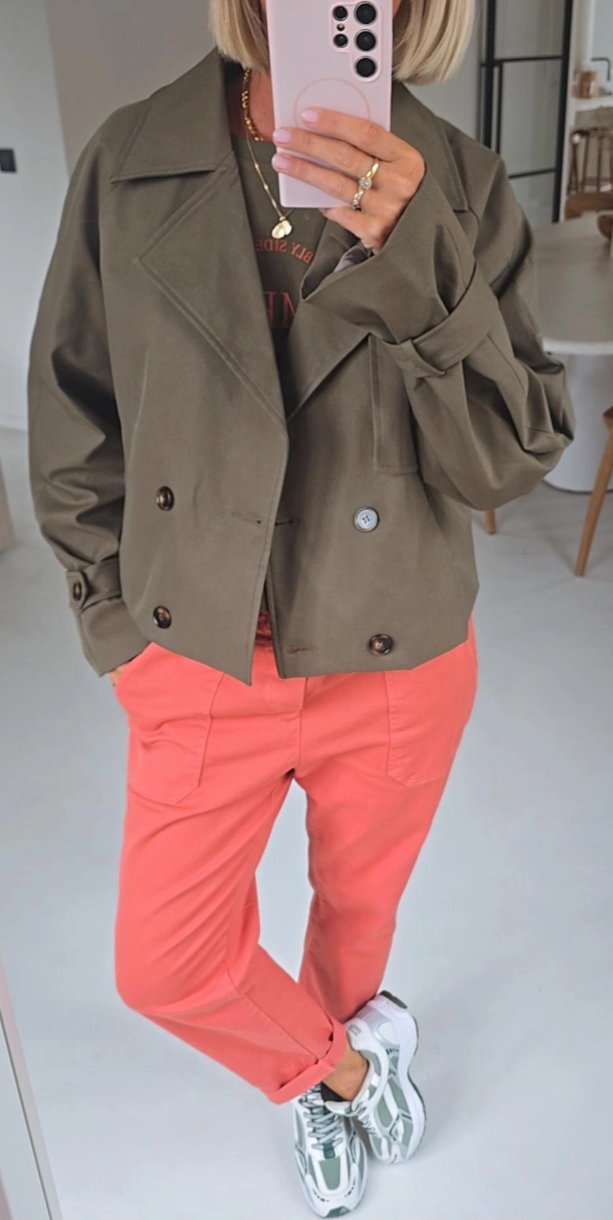 NINNE short trench khaki