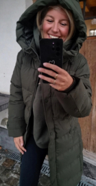 TRIX maxi winter puffer coat khaki