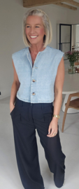 TIA jeans gilet soft blue