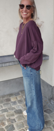 BEA cotton sweatshirt plum