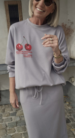 CHERRY sweatshirt grey