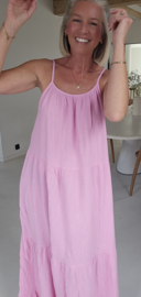 SANTORINI maxi tetra dress baby pink