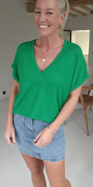 INA viscose tee green