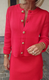 BONITA 2 knit set christmas red