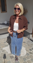 ANGIE corduroy jacket chocolat