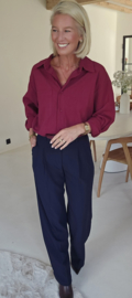 AMY cotton shirt burgundy