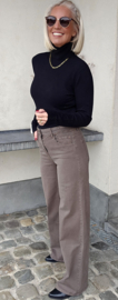 BASIC viscose turtleneck knit black