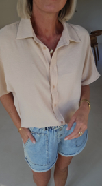 MIA short-sleeved shirt beige