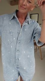 JULIET jeans flower playsuit