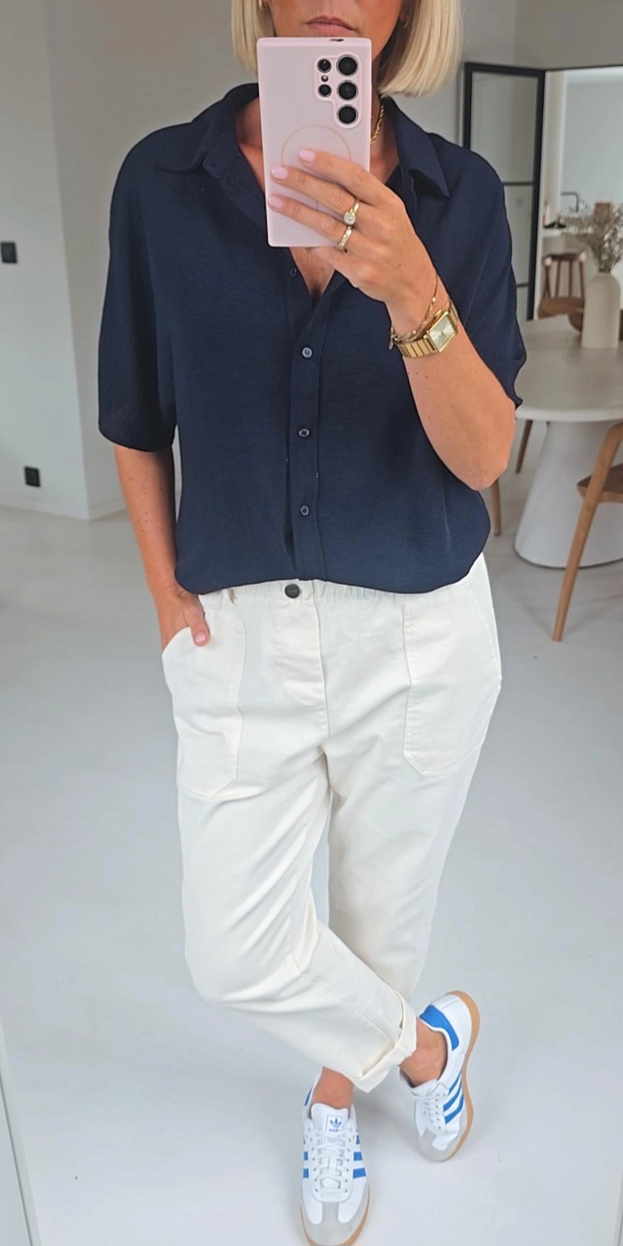MIA short-sleeved shirt navy