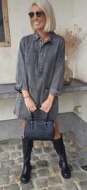 THE PERFECT jeans dress grey