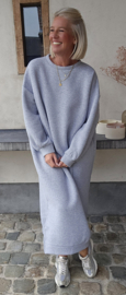 ROBYN maxi sweatshirt fleece dress grey
