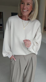 BASIC sweatshirt cold beige