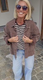 THE PERFECT JEANS jacket chocolat