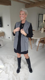 SOFT RIB knit dress black