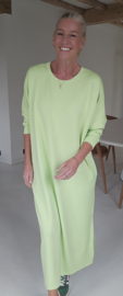 CELIA maxi sweatshirt dress lime