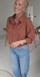 AMY cotton shirt camel