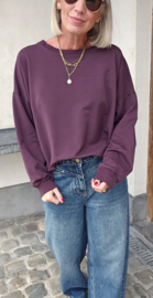 BEA cotton sweatshirt plum