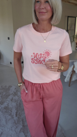 SUNDAY cotton tee peach