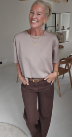 JOJO T-shirt tee taupe