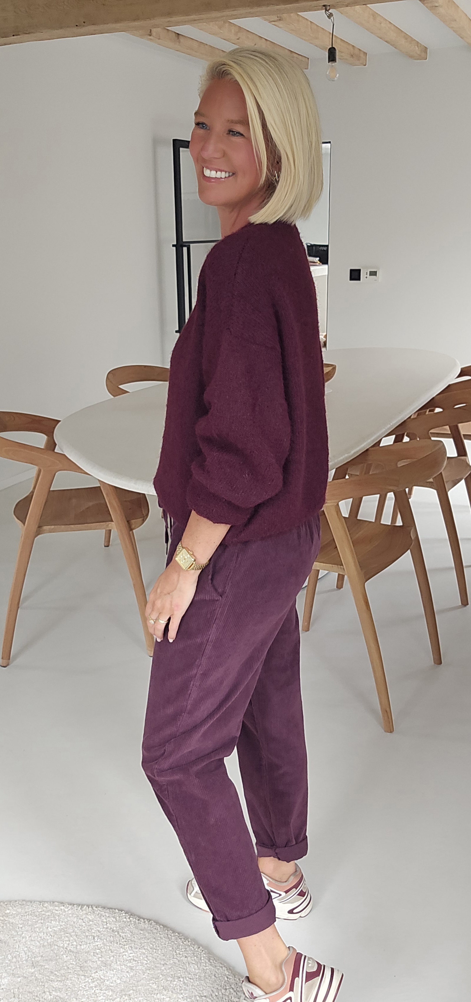 BEZIERS soft knit dark burgundy