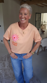 HAPPY T-shirt peach