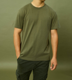 BASIC cotton tee khaki