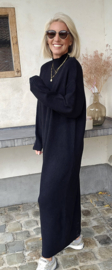 CARLA maxi knit dress black tall line