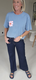 MADE FOR MORE cotton T-shirt blue
