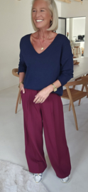 ANITI oversized v-neck knit navy