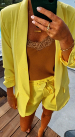 BUYorCRY suit yellow shorts