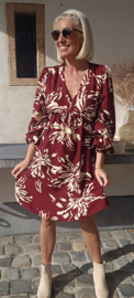 ANGELA viscose dress burgundy