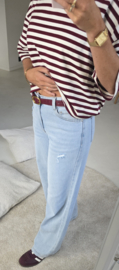 LAURIN dad jeans soft blue mid rise