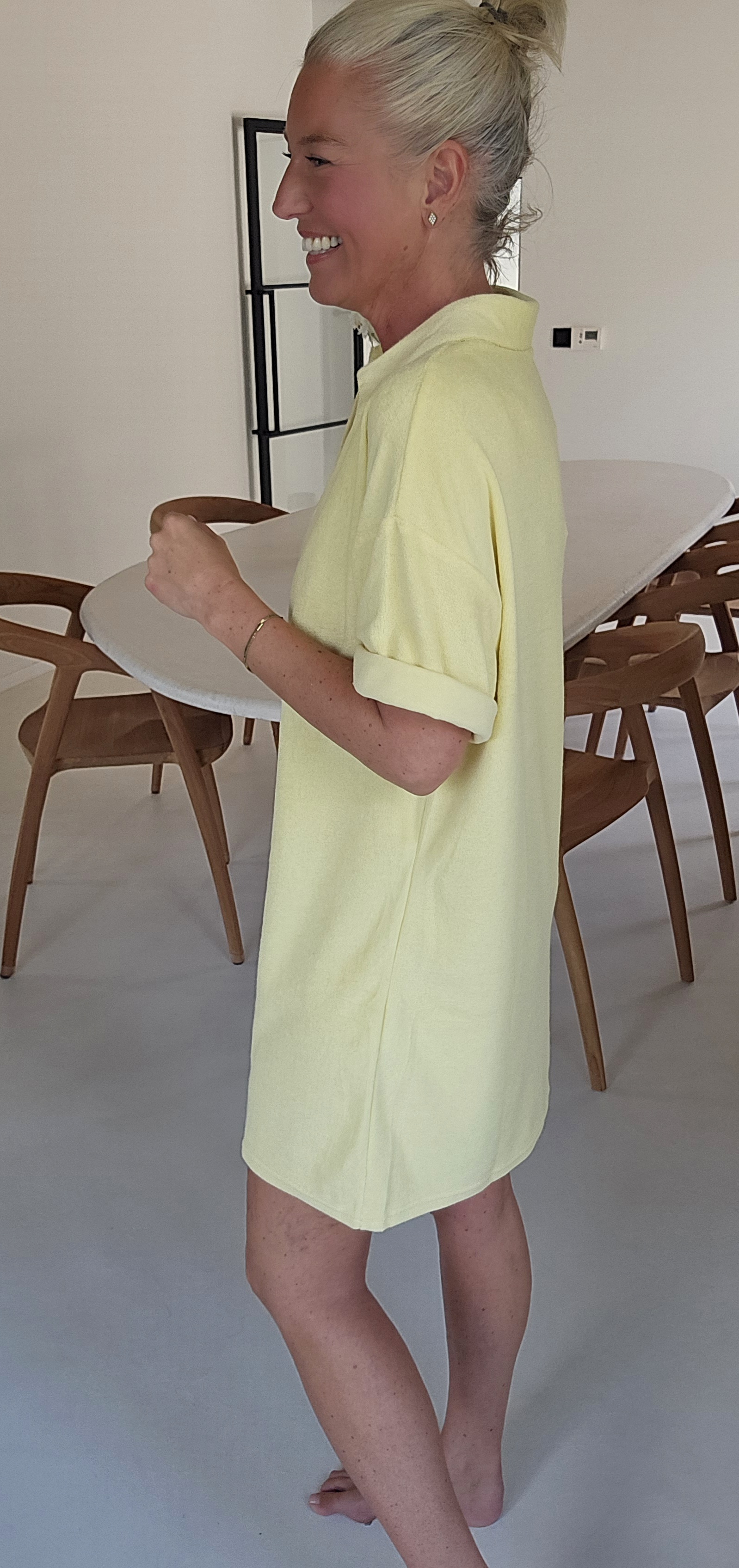 SISI terry dress yellow