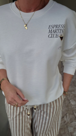 ESPRESSO MARTINI sweatshirt white
