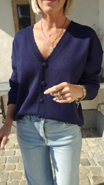 JADA knit cardigan navy