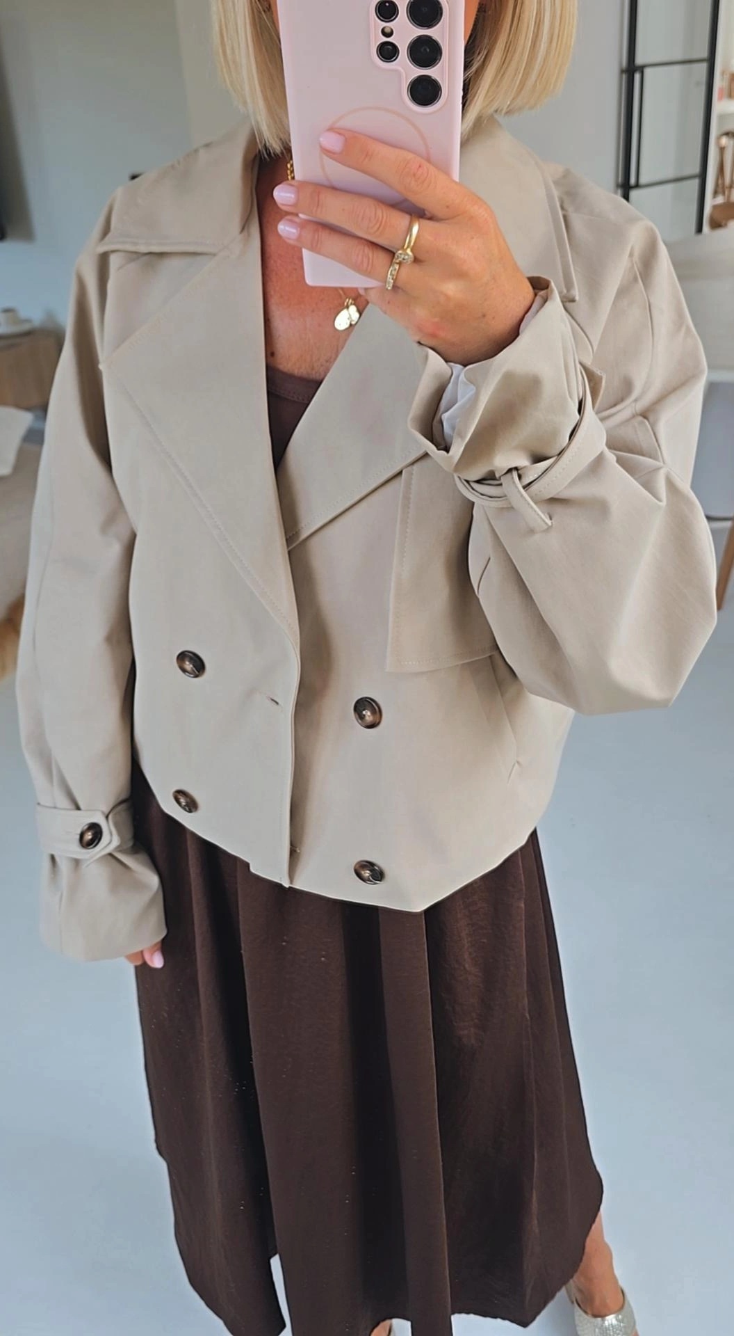 NINNE short trench beige