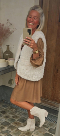 JAYLIN viscose dress camel