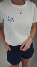 STARFISH cotton T-shirt blue