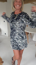 PARTY TIME glitter dress silver
