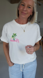 HONOLULU cotton T-shirt white